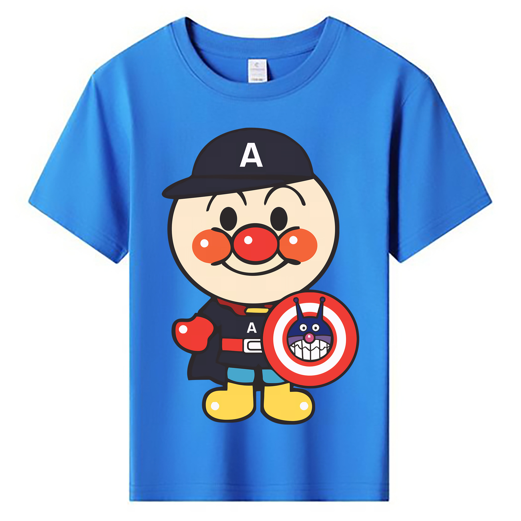 （画像用） アンパンマン Anpanman 綿100％キッズTシャツ（フロントプリント）